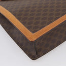 CELINE Macadam Canvas Hand Bag PVC Leather Brown Gold Auth 216265-11