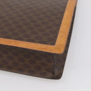 CELINE Macadam Canvas Hand Bag PVC Leather Brown Gold Auth 216265-12