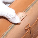 CELINE Macadam Canvas Hand Bag PVC Leather Brown Gold Auth 216265-22