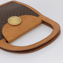 CELINE Macadam Canvas Hand Bag PVC Leather Brown Gold Auth 216265-7