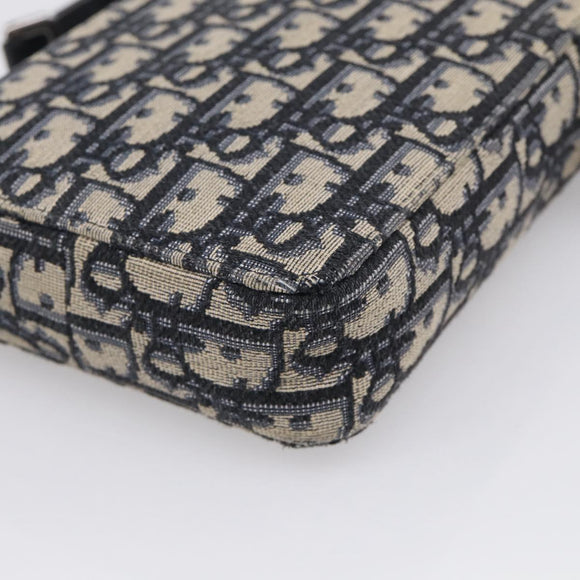Christian Dior Trotter Canvas Oblique Messenger Pouch Bag Navy Auth 216266V