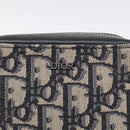 Christian Dior Trotter Canvas Oblique Messenger Pouch Bag Navy Auth 216266V-15