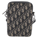 Christian Dior Trotter Canvas Oblique Messenger Pouch Bag Navy Auth 216266V-2
