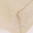 CHANEL Mobile Art Pavilion Tote Bag Coated Canvas Ivory Silver CC Auth 216269-10