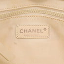 CHANEL Mobile Art Pavilion Tote Bag Coated Canvas Ivory Silver CC Auth 216269-16