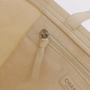 CHANEL Mobile Art Pavilion Tote Bag Coated Canvas Ivory Silver CC Auth 216269-20