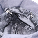 Salvatore Ferragamo Vala Tote Bag Canvas Black Silver Auth 216287A-17