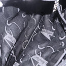 Salvatore Ferragamo Vala Tote Bag Canvas Black Silver Auth 216287A-22
