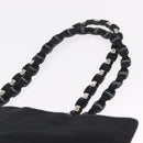 Salvatore Ferragamo Vala Tote Bag Canvas Black Silver Auth 216287A-8