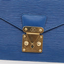LOUIS VUITTON Epi Concorde Hand Bag Blue M52135 LV Auth 216288-14