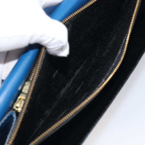 LOUIS VUITTON Epi Concorde Hand Bag Blue M52135 LV Auth 216288