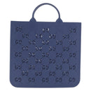 GUCCI GG Canvas Children's Tote Bag PVC Blue 679365 Auth 216291A-2