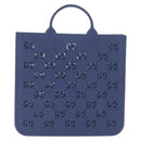 GUCCI GG Canvas Children's Tote Bag PVC Blue 679365 Auth 216291A-3