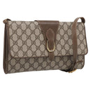 GUCCI GG Supreme Shoulder Bag PVC Beige Gold 904 02 050 Auth 216297-1