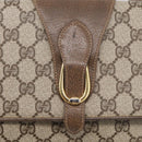 GUCCI GG Supreme Shoulder Bag PVC Beige Gold 904 02 050 Auth 216297-14