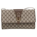 GUCCI GG Supreme Shoulder Bag PVC Beige Gold 904 02 050 Auth 216297-2