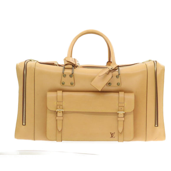 LOUIS VUITTON Nomad Travel Boston Bag Special order Beige LV Auth 22115SV