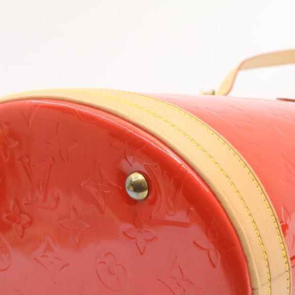 LOUIS VUITTON Monogram Vernis Bucket PM Shoulder Bag SP Order Rouge Auth 22324SM