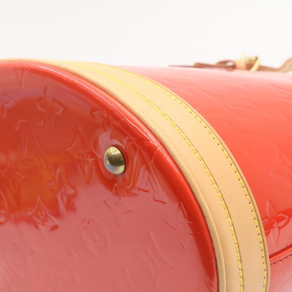 LOUIS VUITTON Monogram Vernis Bucket PM Shoulder Bag SP Order Rouge Auth 22324SM
