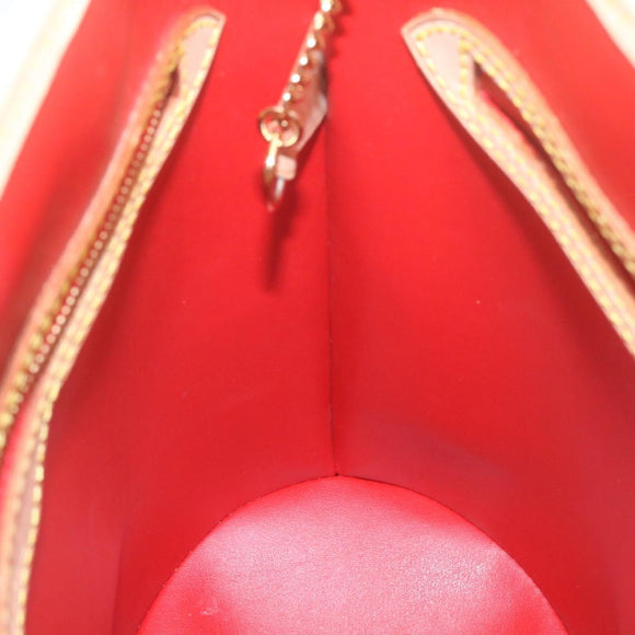 LOUIS VUITTON Monogram Vernis Bucket PM Shoulder Bag SP Order Rouge Auth 22324SM