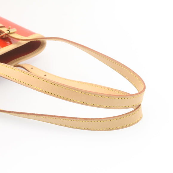LOUIS VUITTON Monogram Vernis Bucket PM Shoulder Bag SP Order Rouge Auth 22324SM