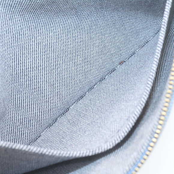 LOUIS VUITTON Monogram Denim Neverfull MM Tote Bag Blue M44981 LV Auth 22325SM