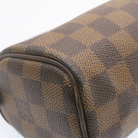 LOUIS VUITTON Damier Ebene Mini Speedy Hand Bag SP Order LV Auth 23260SM