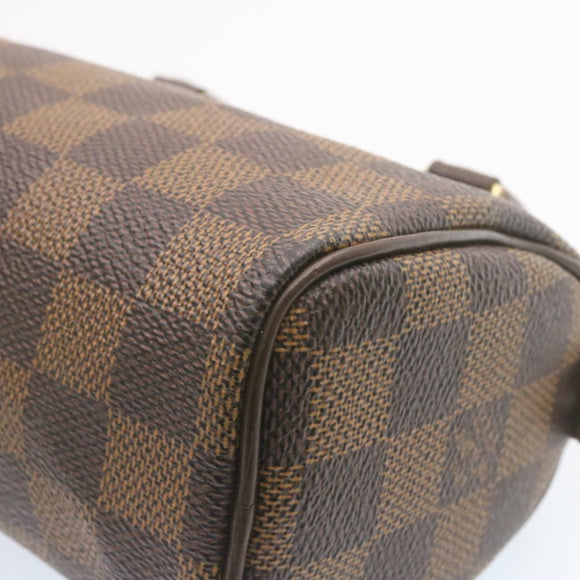 LOUIS VUITTON Damier Ebene Mini Speedy Hand Bag SP Order LV Auth 23260SM