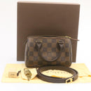 LOUIS VUITTON Damier Ebene Mini Speedy Hand Bag SP Order LV Auth 23260SM-12