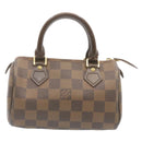 LOUIS VUITTON Damier Ebene Mini Speedy Hand Bag SP Order LV Auth 23260SM-2