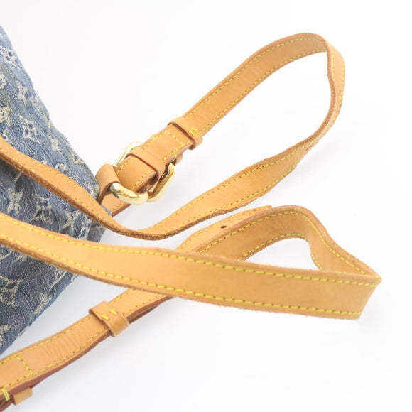 LOUIS VUITTON Monogram Denim Sac a Dos GM Backpack Blue M95056 LV Auth 23405V