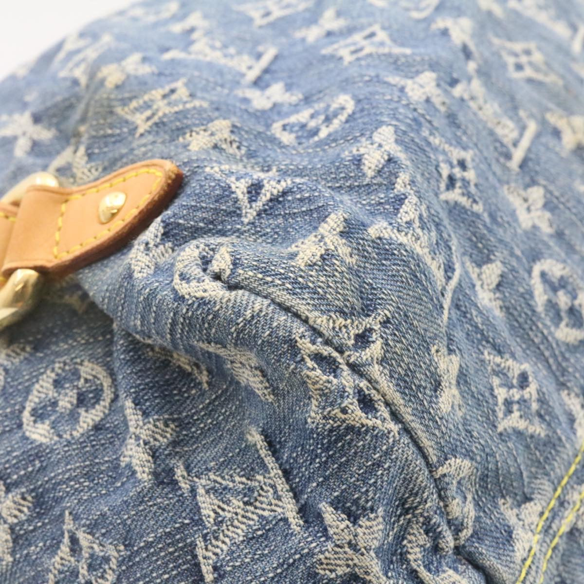 LOUIS VUITTON Monogram Denim Sac a Dos GM Backpack Blue  display picture 2