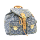 LOUIS VUITTON Monogram Denim Sac a Dos GM Backpack Blue M95056 LV Auth 23405V-1