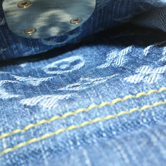 LOUIS VUITTON Monogram Denim Sac a Dos GM Backpack Blue M95056 LV Auth 23405V