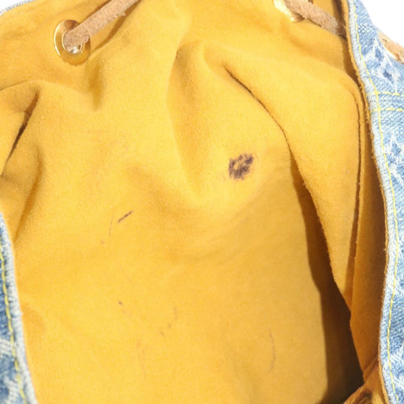 LOUIS VUITTON Monogram Denim Sac a Dos GM Backpack Blue M95056 LV Auth 23405V