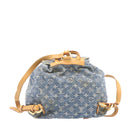 LOUIS VUITTON Monogram Denim Sac a Dos GM Backpack Blue M95056 LV Auth 23405V-3