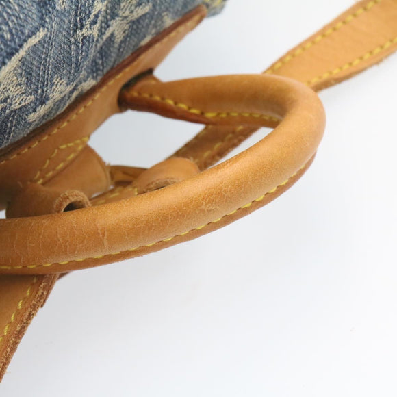 LOUIS VUITTON Monogram Denim Sac a Dos GM Backpack Blue M95056 LV Auth 23405V