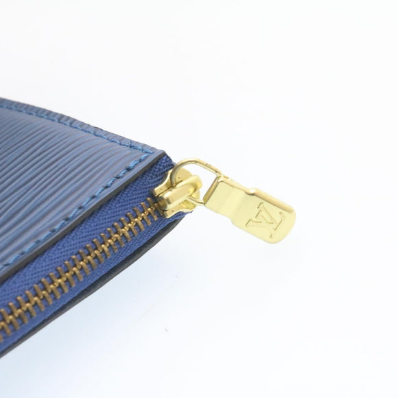 LOUIS VUITTON Epi Pochette Accessoires Pouch Blue M52945 LV Auth 23568AV