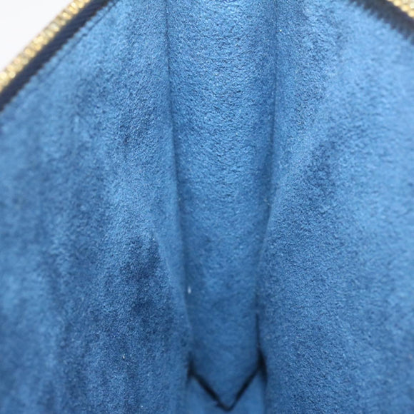 LOUIS VUITTON Epi Pochette Accessoires Pouch Blue M52945 LV Auth 23568AV