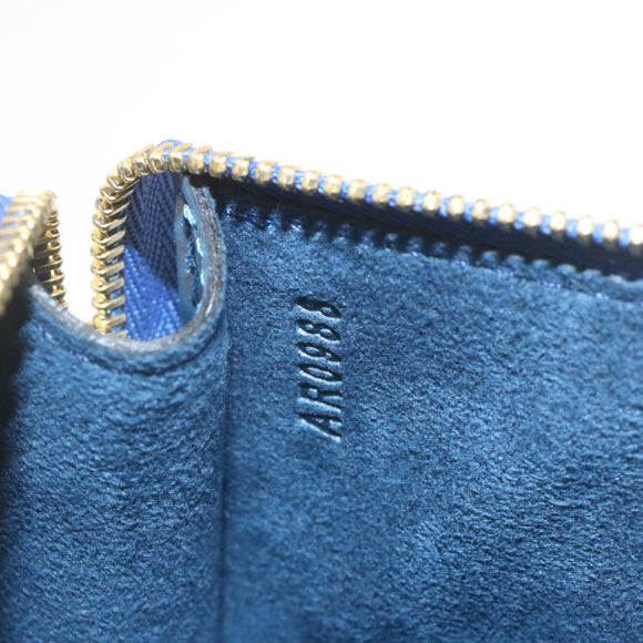 LOUIS VUITTON Epi Pochette Accessoires Pouch Blue M52945 LV Auth 23568AV