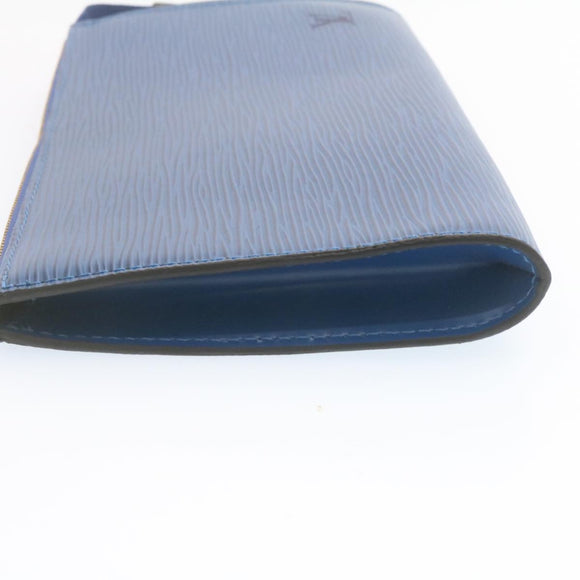 LOUIS VUITTON Epi Pochette Accessoires Pouch Blue M52945 LV Auth 23568AV