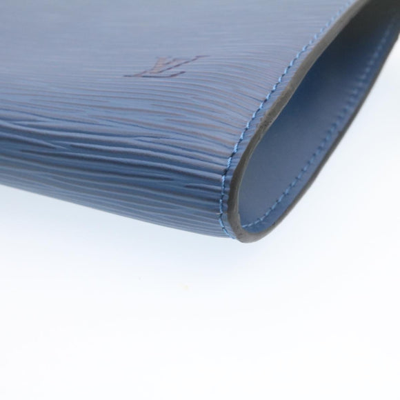 LOUIS VUITTON Epi Pochette Accessoires Pouch Blue M52945 LV Auth 23568AV
