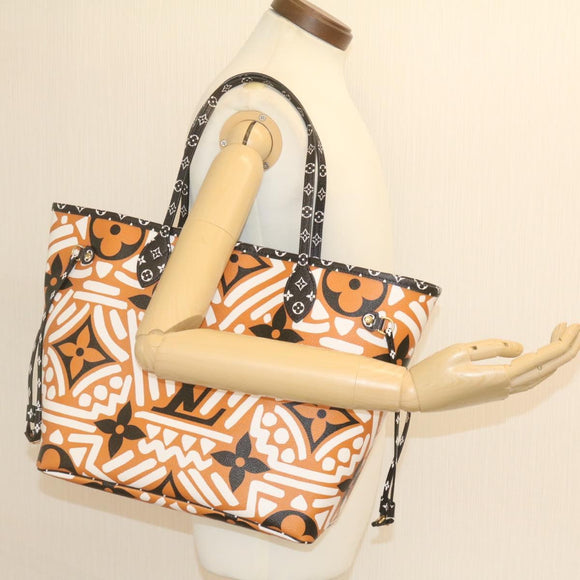 LOUIS VUITTON Monogram Giant Neverfull MM Tote Bag Caramel M56584 LV Auth 24446S