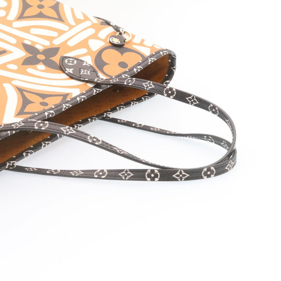 LOUIS VUITTON Monogram Giant Neverfull MM Tote Bag Caramel M56584 LV Auth 24446S