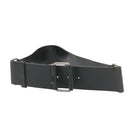 GUCCI Belt Leather Black Auth 24743-2