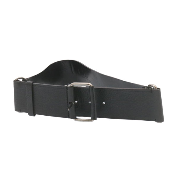 GUCCI Belt Leather Black Auth 24743