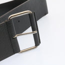 GUCCI Belt Leather Black Auth 24743-4