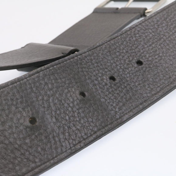 GUCCI Belt Leather Black Auth 24743