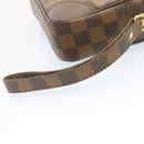 LOUIS VUITTON Damier Ebene Marly Dragonne GM Clutch Bag SP Order LV Auth 25039SA-15