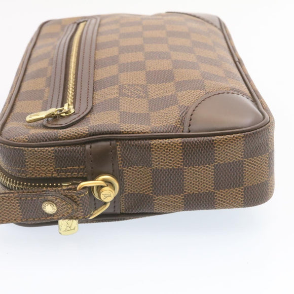 LOUIS VUITTON Damier Ebene Marly Dragonne GM Clutch Bag SP Order LV Auth 25039SA